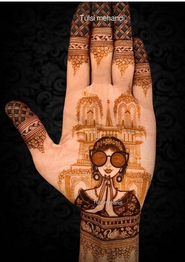 mehndi design front hand