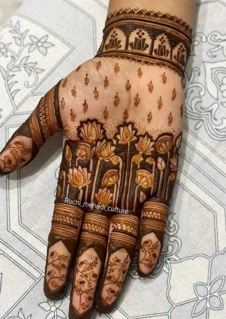 mehndi design front hand
