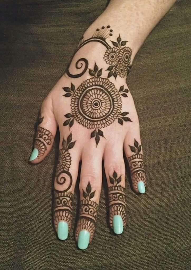 Simple Mehndi Designs for Kids